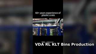 VDA RL-KLT কন্টেইনার উত্পাদন স্বয়ংচালিত স্ট্যান্ডার্ড প্লাস্টিক লজিস্টিক বিন প্রস্তুতকারক
