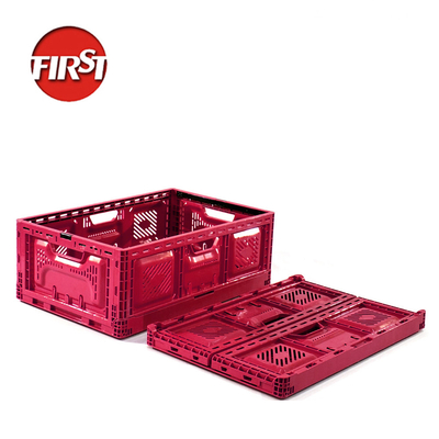 কেনা জাল 40ltr 45l প্লাস্টিকের ভাঁজ ক্রেট সহজ সংগঠন প্যাকেজিং 600mm অনলাইনে উৎপাদন