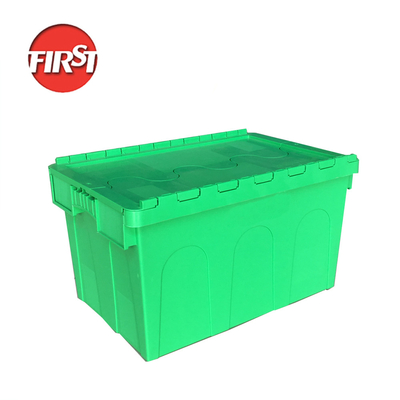 কেনা কভার ভলিউম 66L অভ্যন্তরীণ আকার 550*370*320mm সঙ্গে প্লাস্টিক পরিবহন সরানো বক্স অনলাইনে উৎপাদন