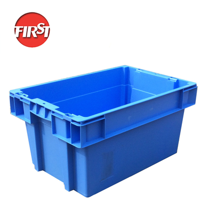 কেনা 575x360x290mm প্লাস্টিক স্টোরেজ টার্নওভার ক্রেট শপিং মলের জন্য ভারী দায়িত্ব অনলাইনে উৎপাদন