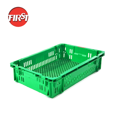 কেনা বাহ্যিক আকার 690*470*150mm জাল প্লাস্টিকের বাস্কেট গুদাম এবং ফার্ম স্টোরেজ বিন জন্য অনলাইনে উৎপাদন