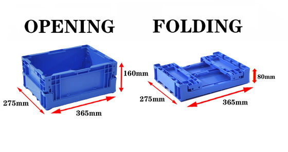 কেনা Plastic Foldable Crate Stackable Plastic Moving Crates Logistics Transport Warehouse Plastic Container অনলাইনে উৎপাদন
