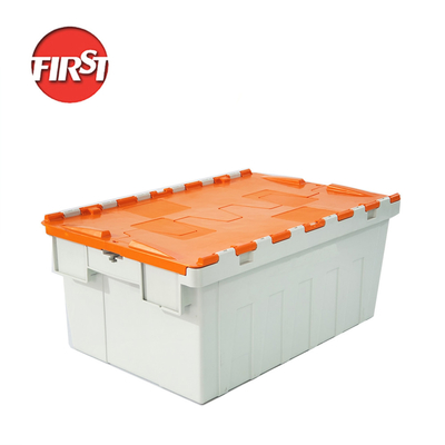 কেনা সিল্ক প্রিন্টিং 600*400*265mm প্লাস্টিকের নেস্টিং কন্টেইনার ক্যাসেট পুনরায় ব্যবহারযোগ্য মুভিং বক্সের জন্য অনলাইনে উৎপাদন
